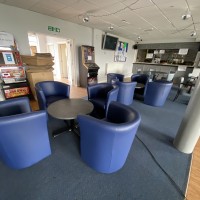 Bespoke vinyl tub chairs